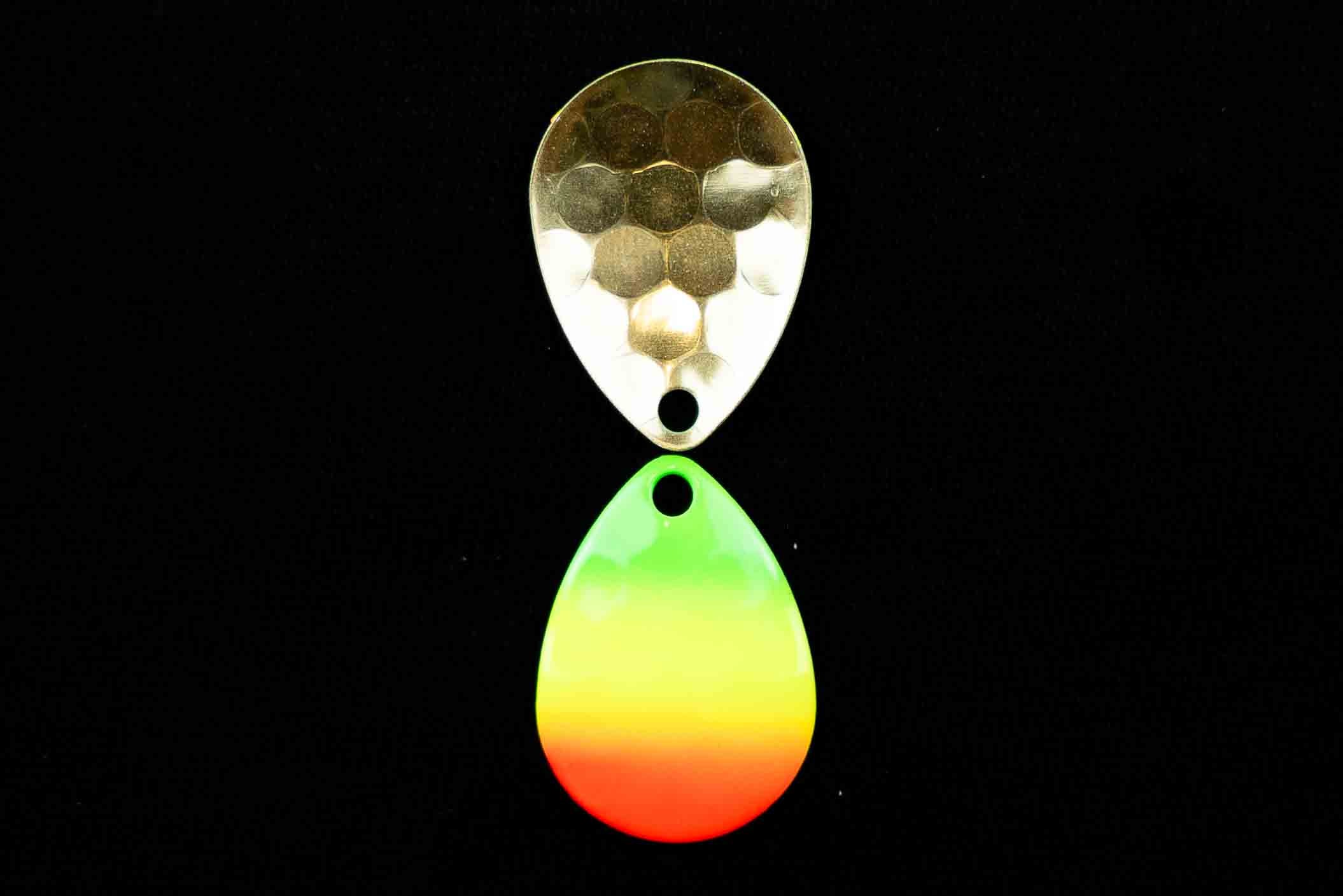 #3 Colorado "Green Chartreuse Red" Spinner Blade (single blade)