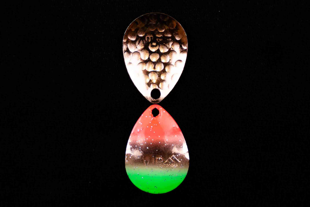 #3 Colorado "Copper Mex Flag w/Glitter" Spinner Blade (single blade)