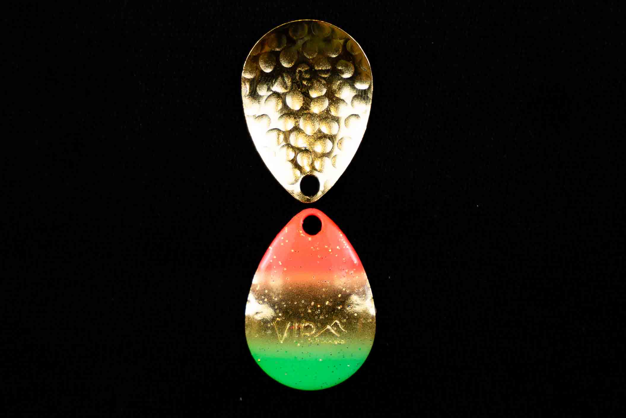 #3 Colorado "Gold Mex Flag w/Glitter" Spinner Blade (single blade)