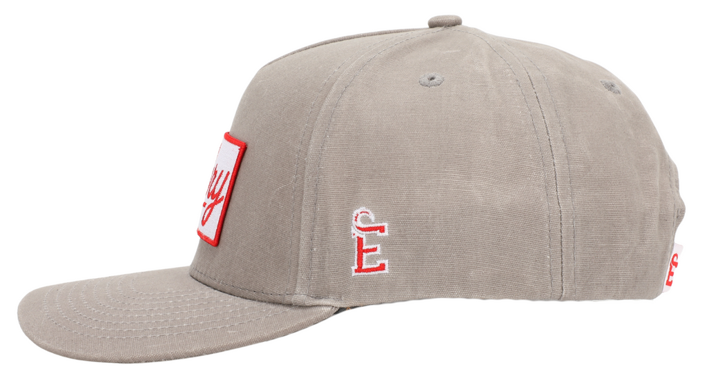 Gray Waxed Canvas - Logo Patch