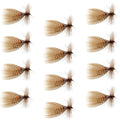 Hornberg Special Trout and Bass Streamer or Dry Fly - 12 Flies - Hook Size 10