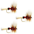 3 Pack Royal Wulff Classic Hair Wing Dry Fly - Hook Size 16