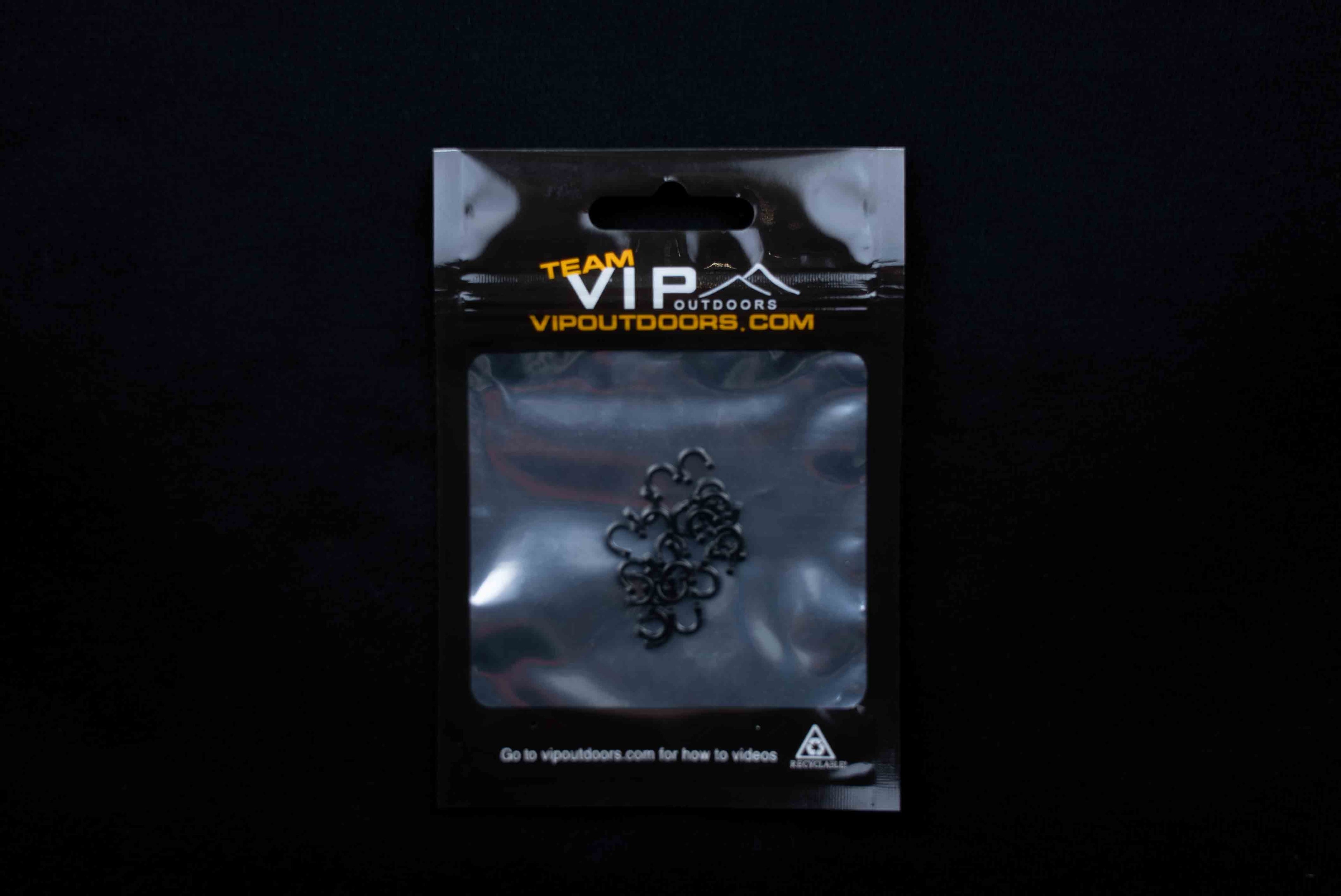 #2 Black Fixed Plastic Clevis (24 Pack)