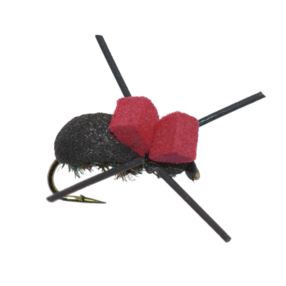 Trout Fly Assortment - Essential Terrestrials Fly Fishing Flies Collection - Includes Foam Hoppers, Ants, Beetles, and Cicadas - 1 Dozen Trout Flies with Fly Box