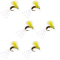 CDC Pale Morning Dun Emerger PMD Wet Fly Fishing Fly - 6 Flies Hook Size 16