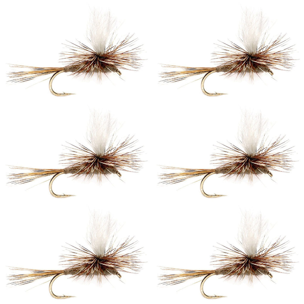 Adams Parachute Classic Dry Fly - 6 Flies Hook Size 10
