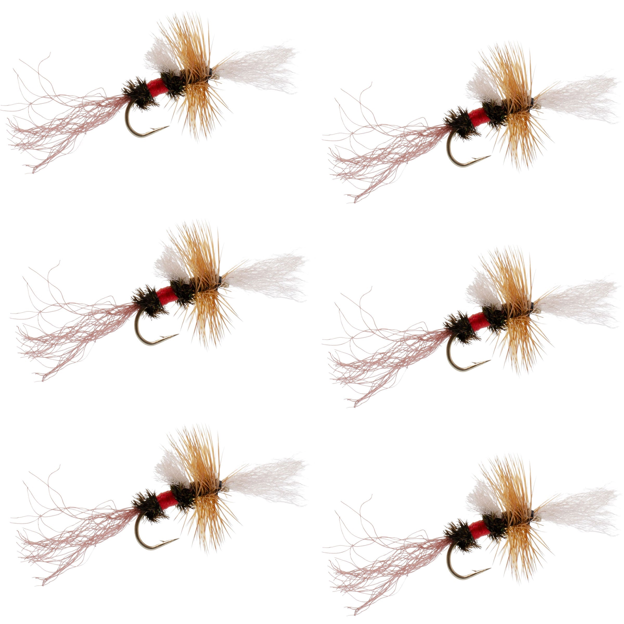 Royal Wulff Cripple Mayfly - Caddis Emerger - 6 Flies Hook Size 20