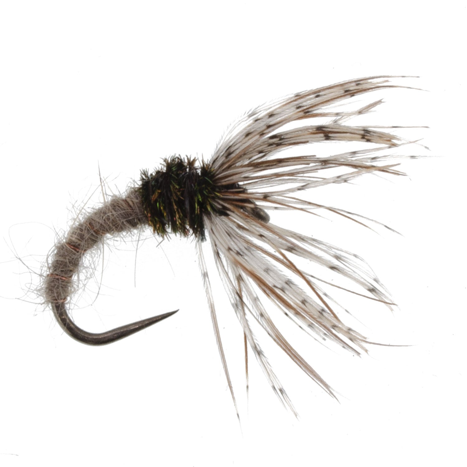 3 Pack Hares Ear Sakasa Kebari - Tenkara Flies - Size 10