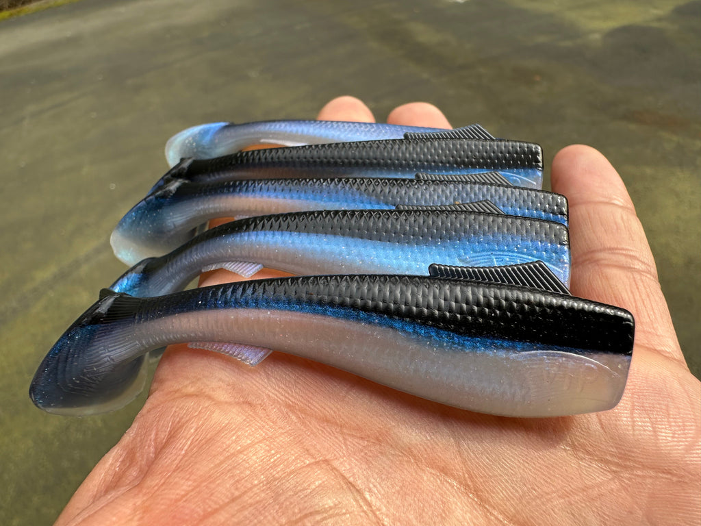 3.5” VIP “Black Chovy” Swim Bait (Single Bait)