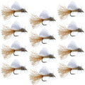 Tan Iris Caddis Emerger Caddis  Trout Dry Fly - 12 Flies Hook Size 16