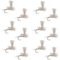 Parachute Light Cahill Classic Trout Dry Fly Fishing Fly - 1 Dozen Hook Size 16
