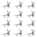 Mosquito Classic Trout Dry Fly Fishing Flies - 1 Dozen Size 16