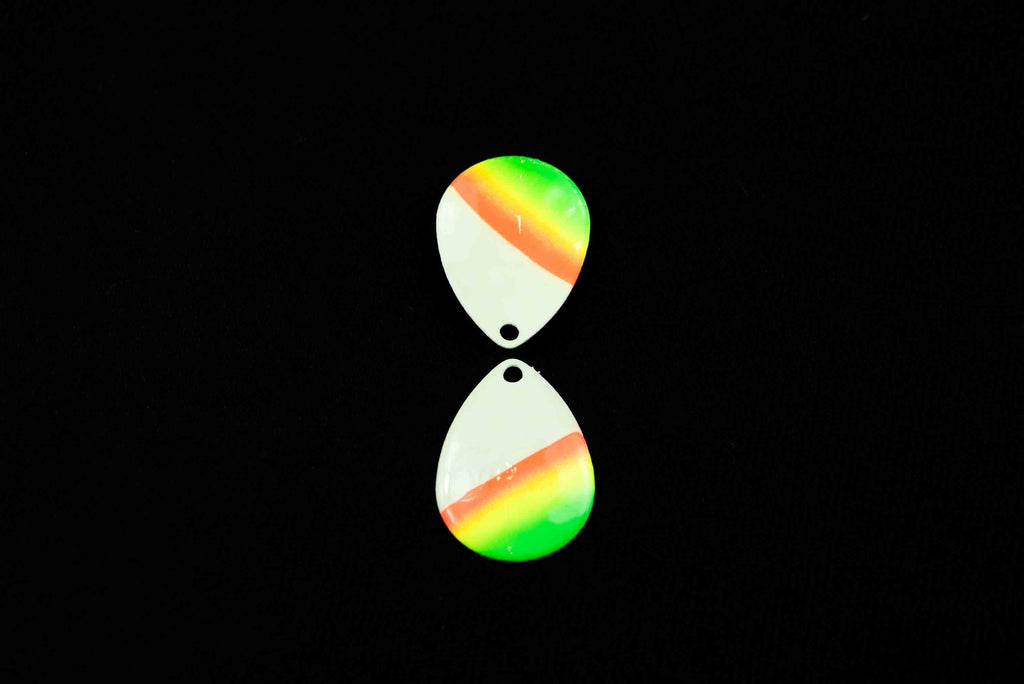 #3.5 Colorado "Double Glow Mex Hat" Spinner Blade (Single Blade)