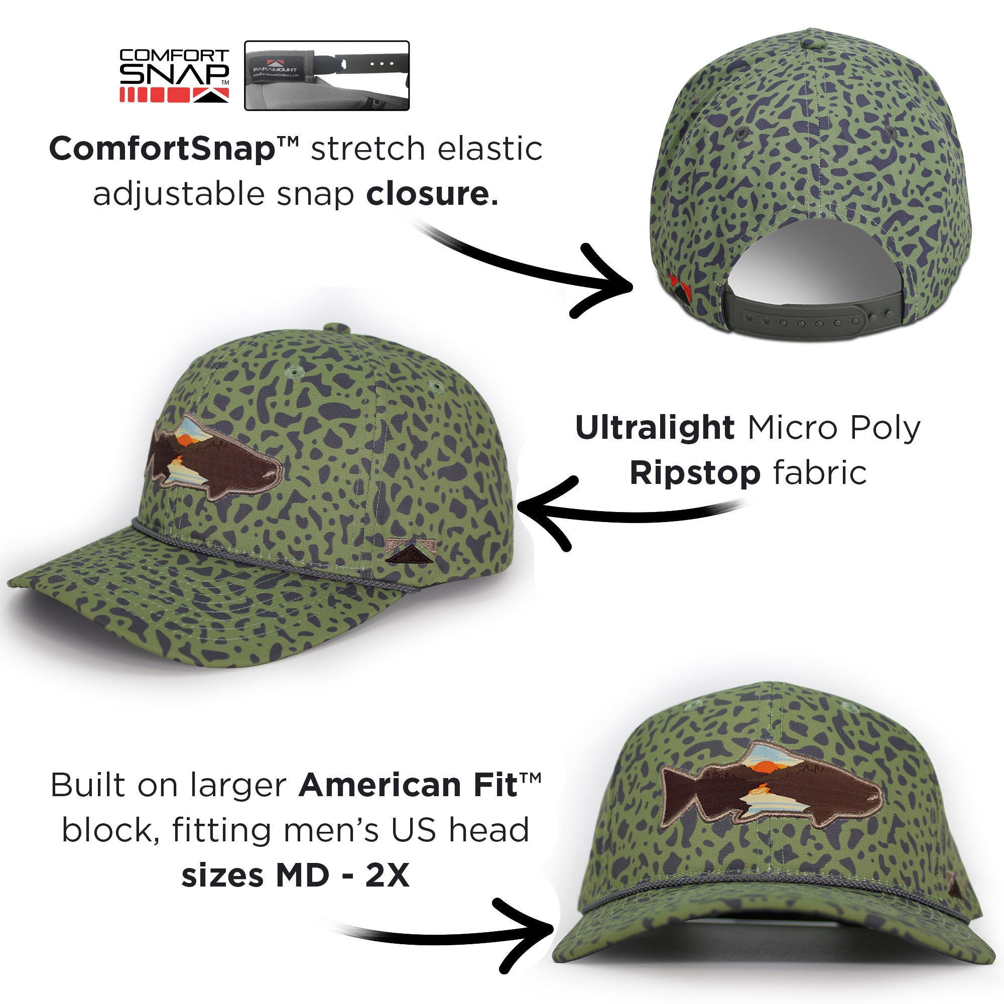 Sunset Salmon 6-Panel | Riverside