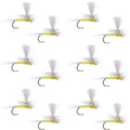Pale Morning Dun Parachute PMD Classic Dry Fly - 1 Dozen Flies Hook Size 14