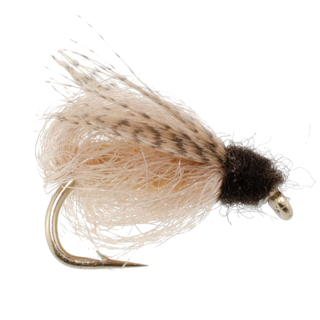 LaFontaine Tan Deep Sparkle Caddis Pupa - 1 Dozen Flies Hook Size 18