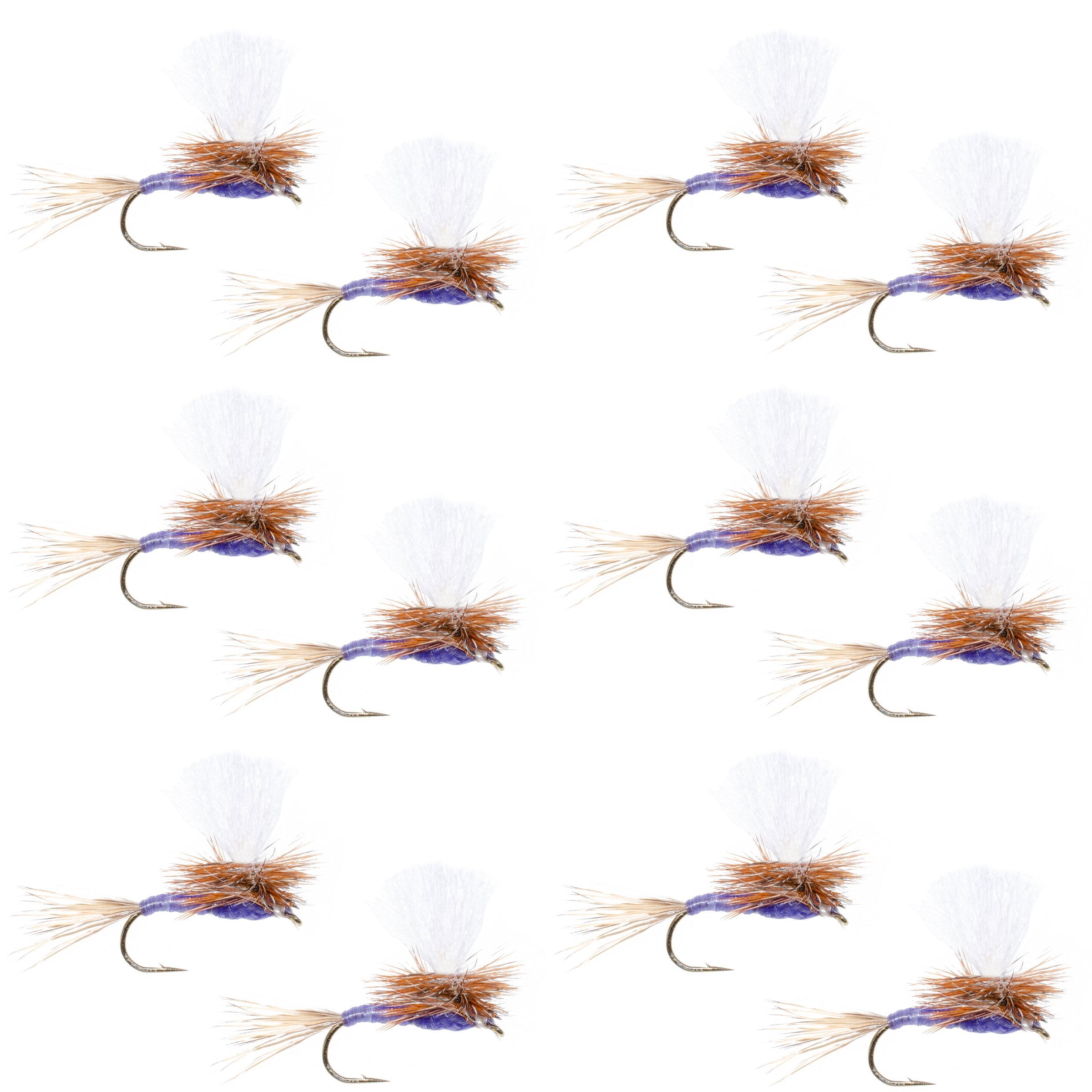 Parachute Purple Haze Dry Fly - 12 Flies Size 18