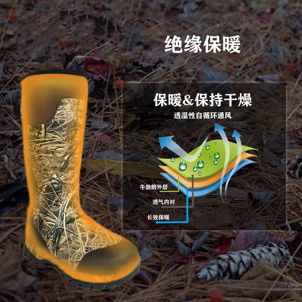 DualCover Premium Men’s Rubber Hunting Boots