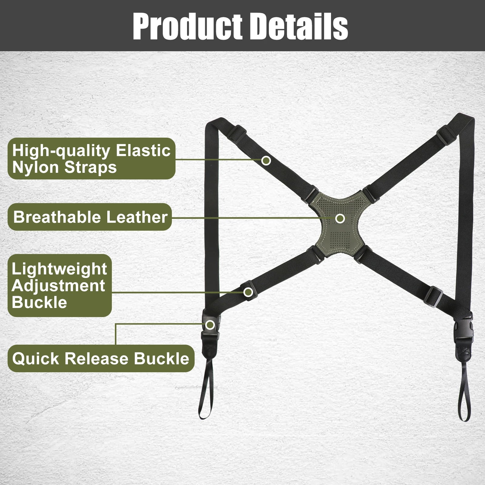 OBC Binocular Harness Strap - Adjustable