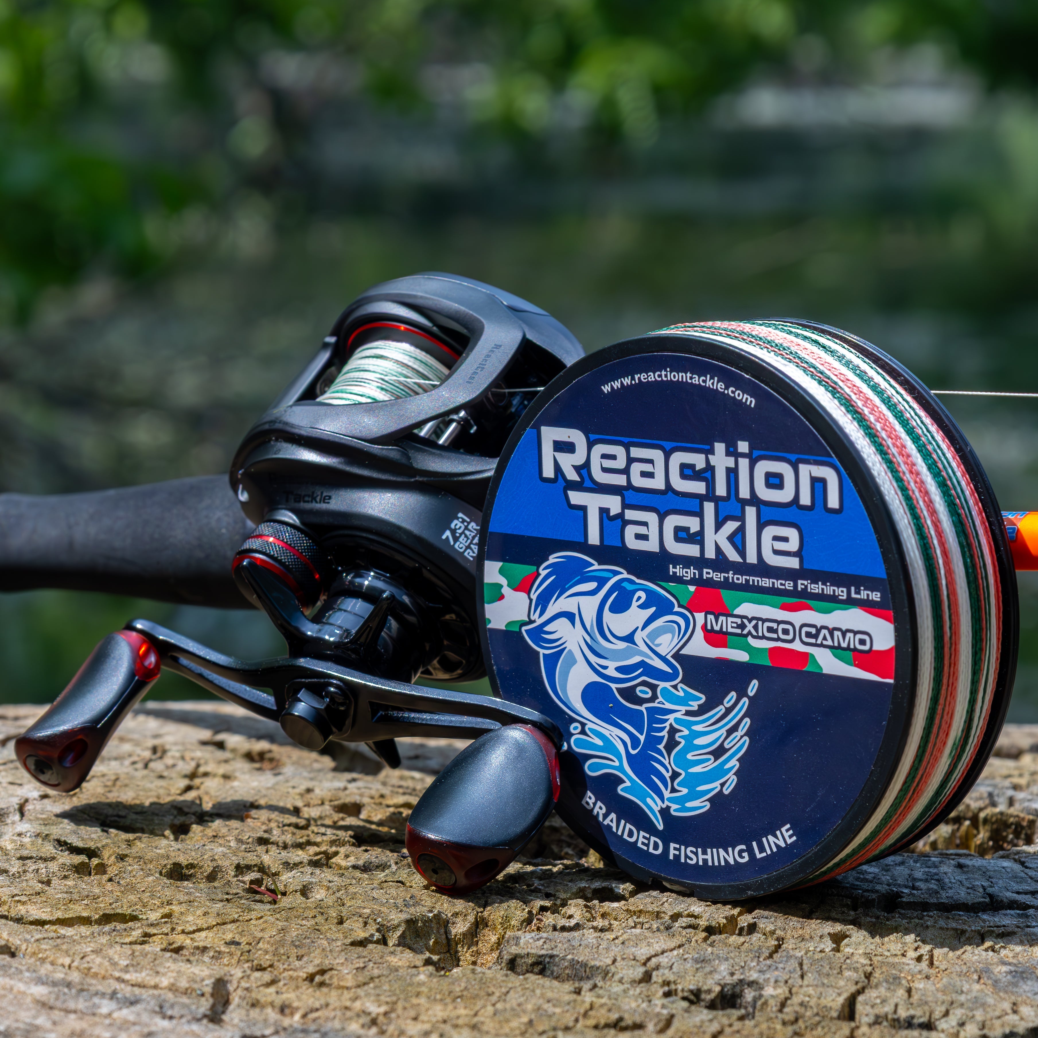 Reaction Tackle Braided Fishing Line - Mexico Camo - NEW