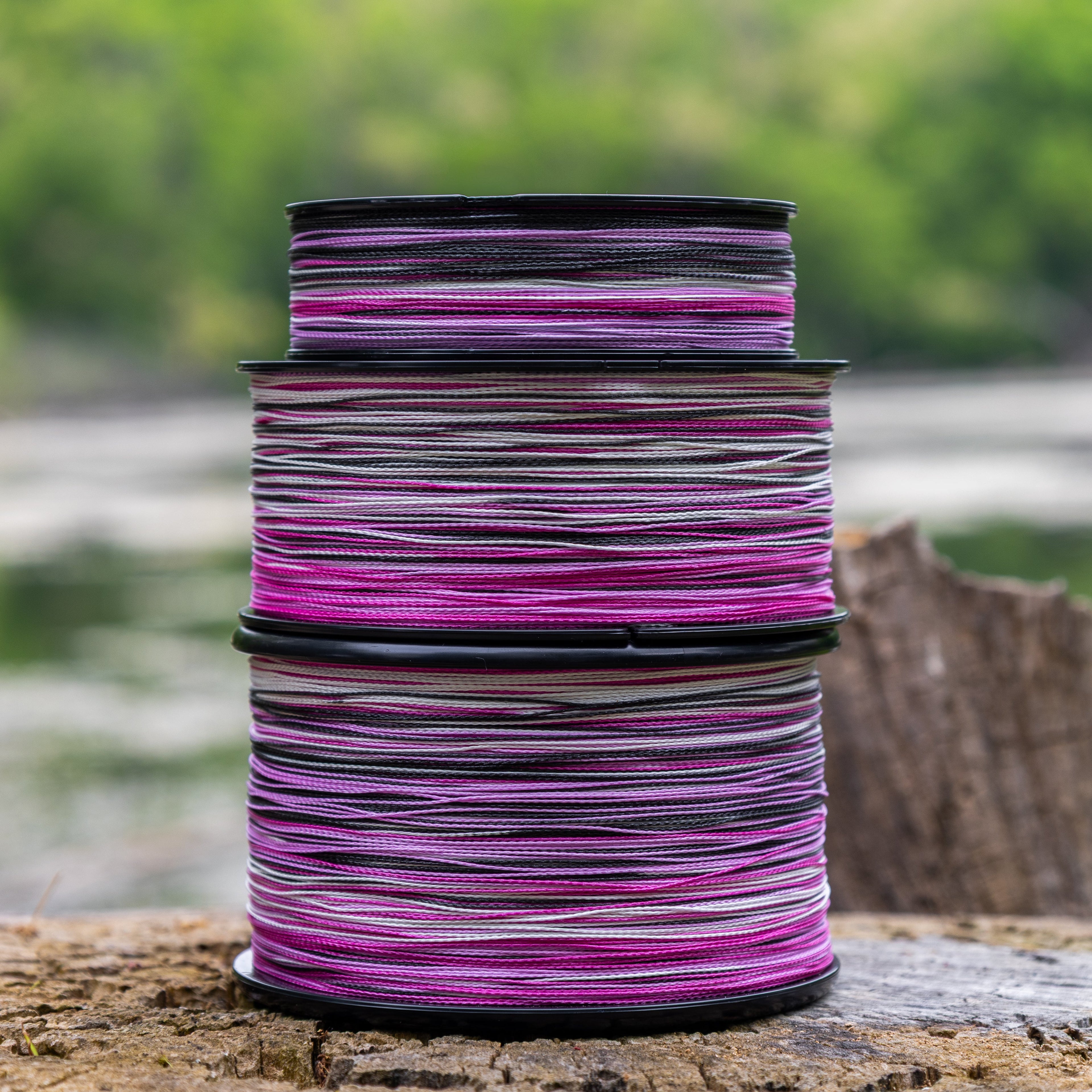 Reaction Tackle Braided Fishing Line - Pink Camo - NEW