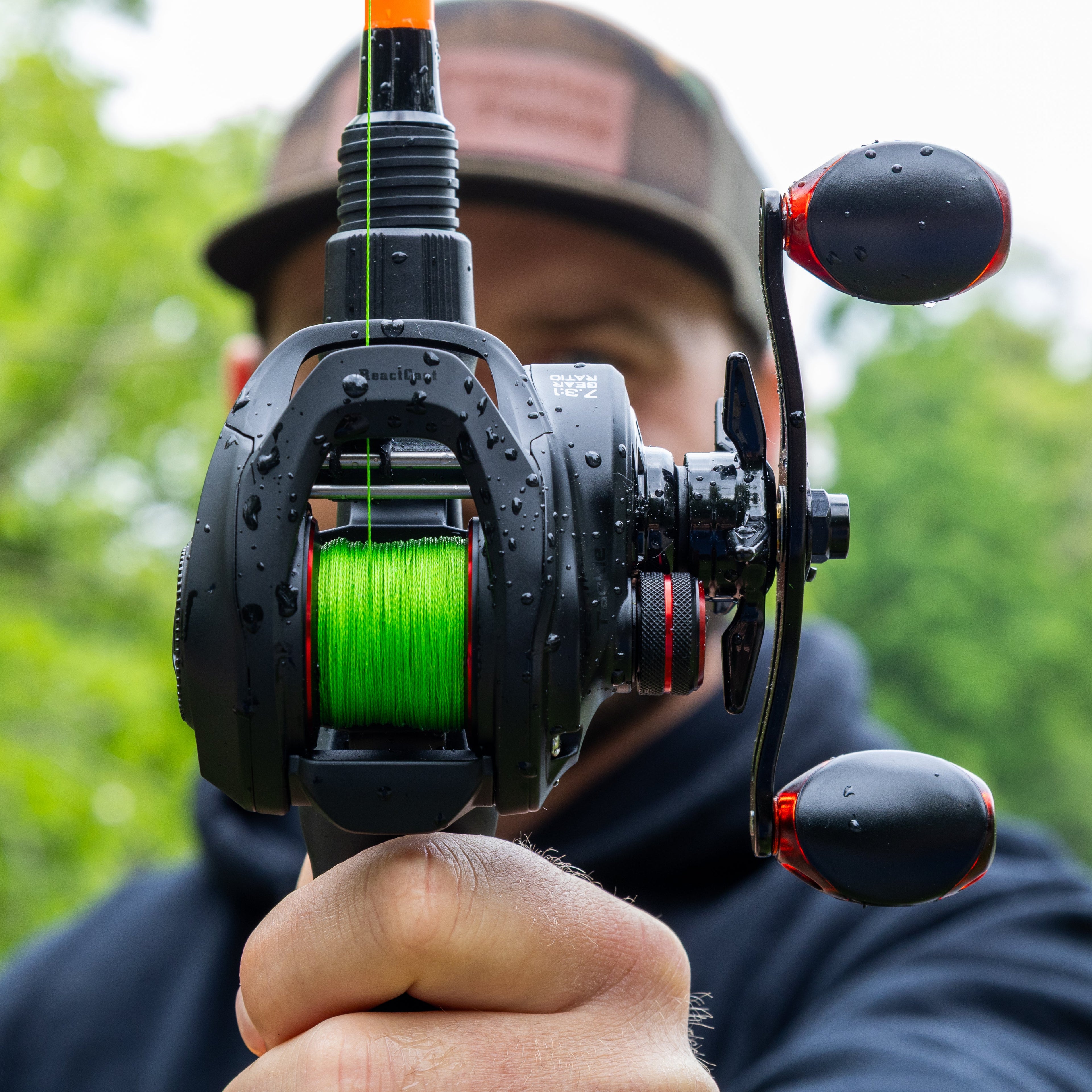 Reaction Tackle Braided Fishing Line - NO FADE Hi Vis Green - NEW