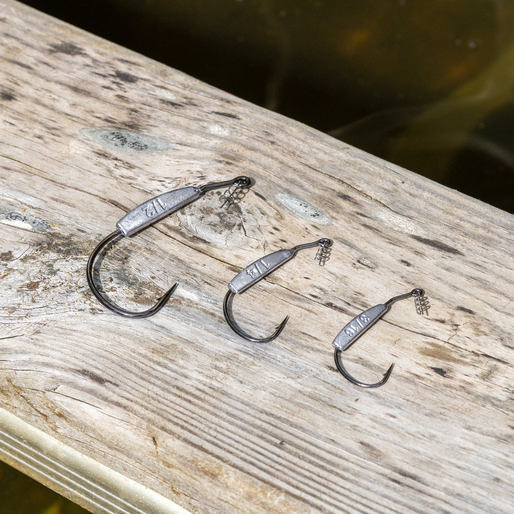 Reaction Tackle Lead Weighted Swimbait Hooks (10-PACK)