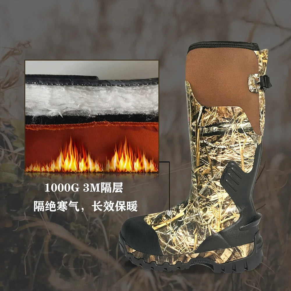 DualCover Premium Men’s Rubber Hunting Boots