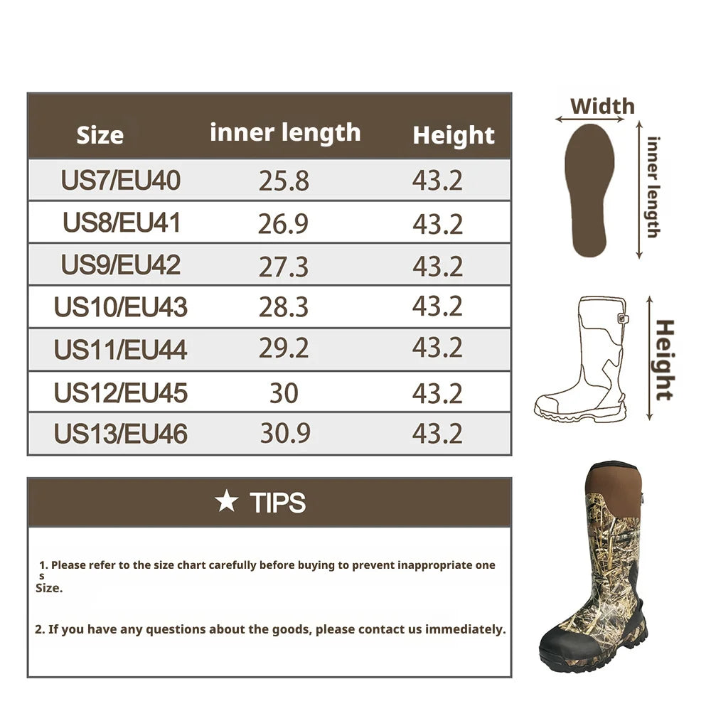 DualCover Premium Men’s Rubber Hunting Boots