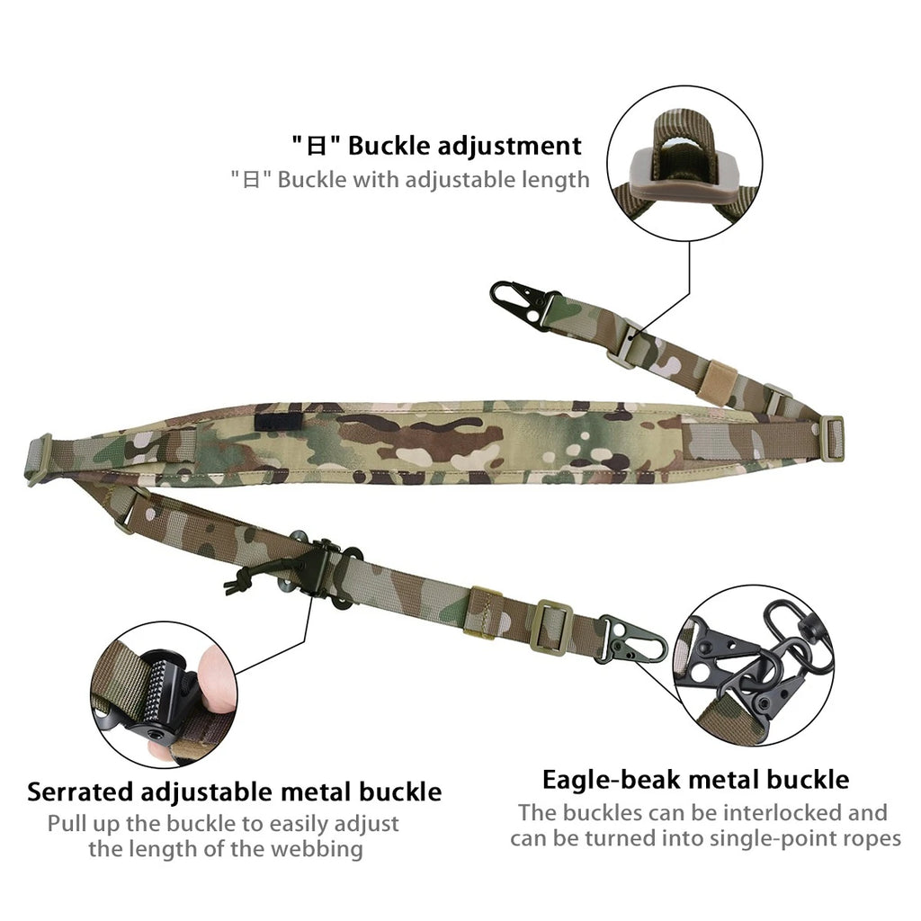 OBC 2 Point Rifle Sling With Clash Hook