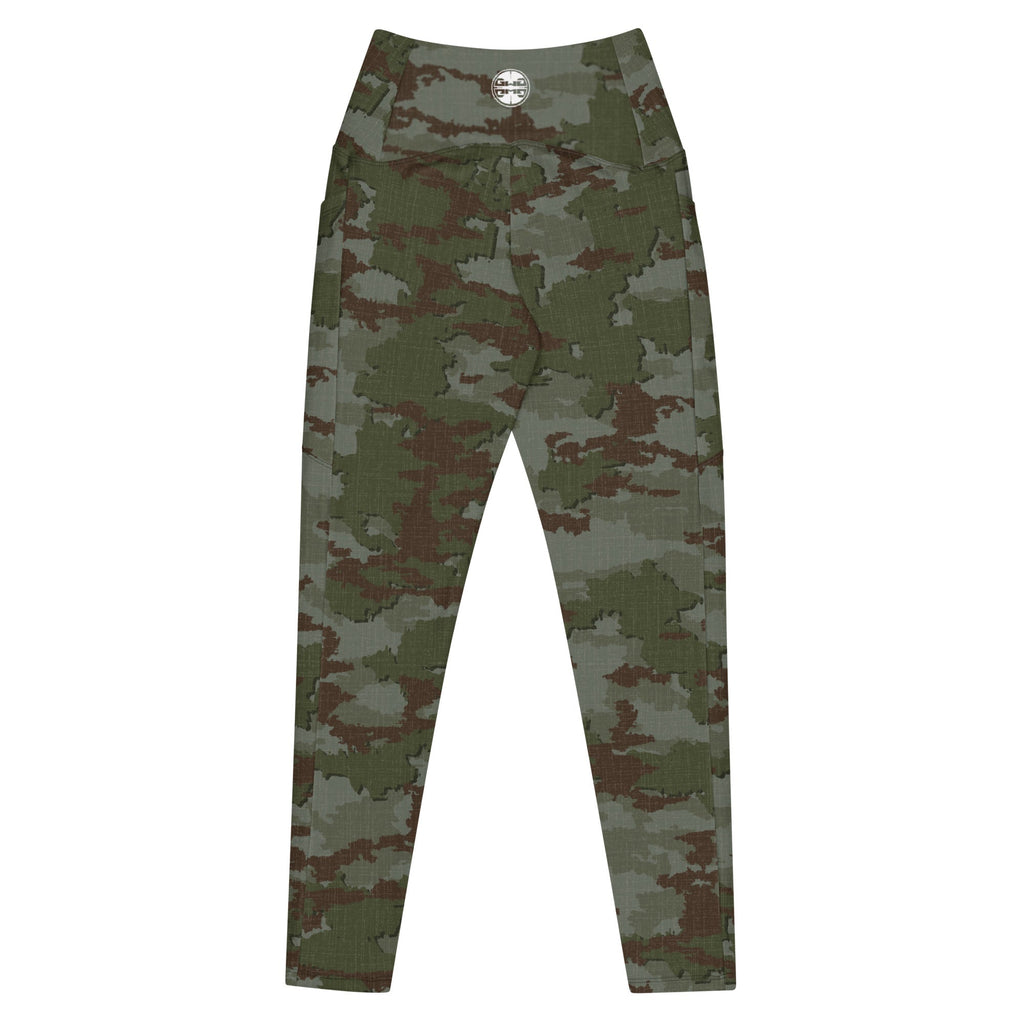 Athleisure Crossover Leggings With Pockets | TerraVerde Camo