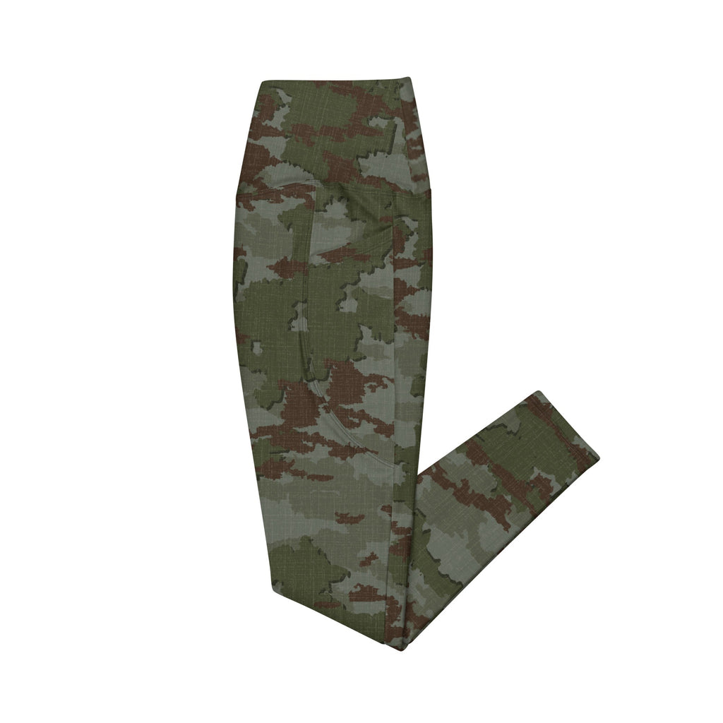 Athleisure Crossover Leggings With Pockets | TerraVerde Camo