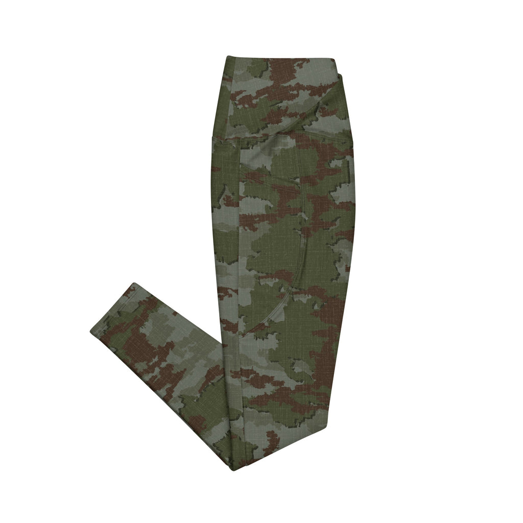 Athleisure Crossover Leggings With Pockets | TerraVerde Camo