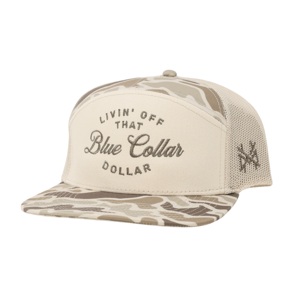 Blue Collar Dollar Trucker Hat - Snapback Workwear Cap