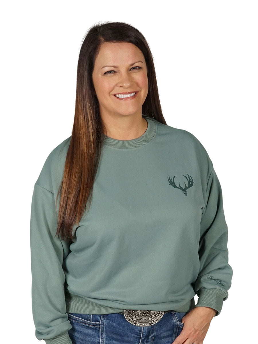 Buck Skull Crewneck