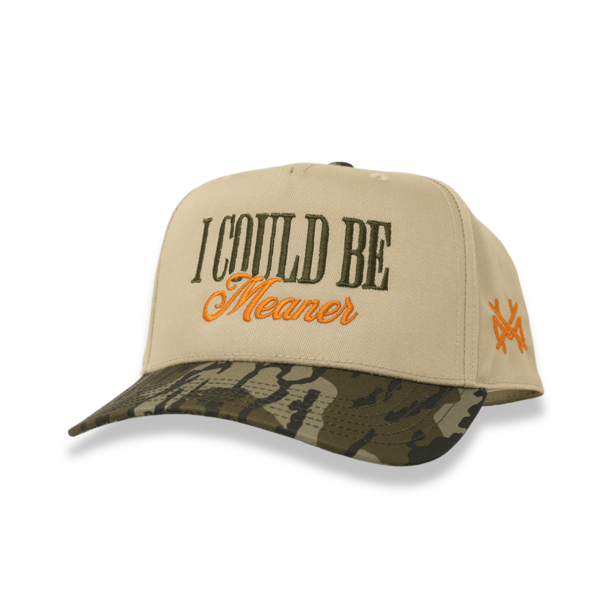 I Could Be Meaner Snapback Hat - Embroidered Statement Cap