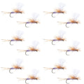 Parachute Super Flash Purple Haze Dry Fly - 12 Flies Size 16
