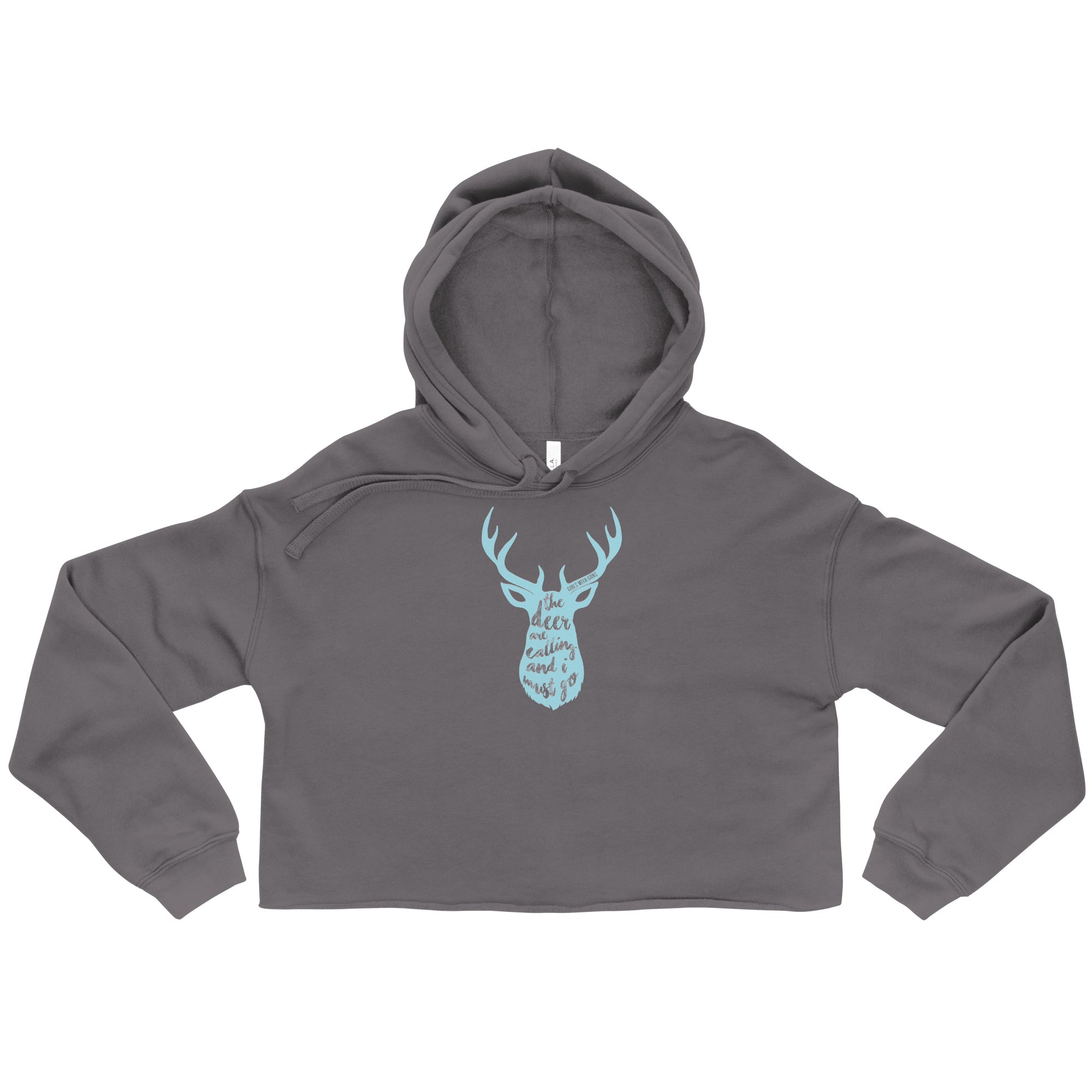 The Deer Are Calling Crop Hoodie